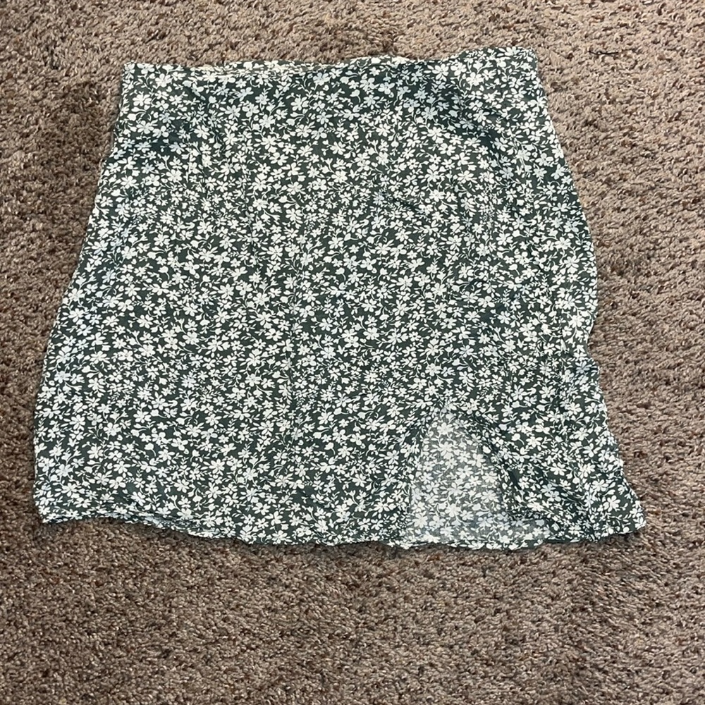 SHEIN floral mini skirt